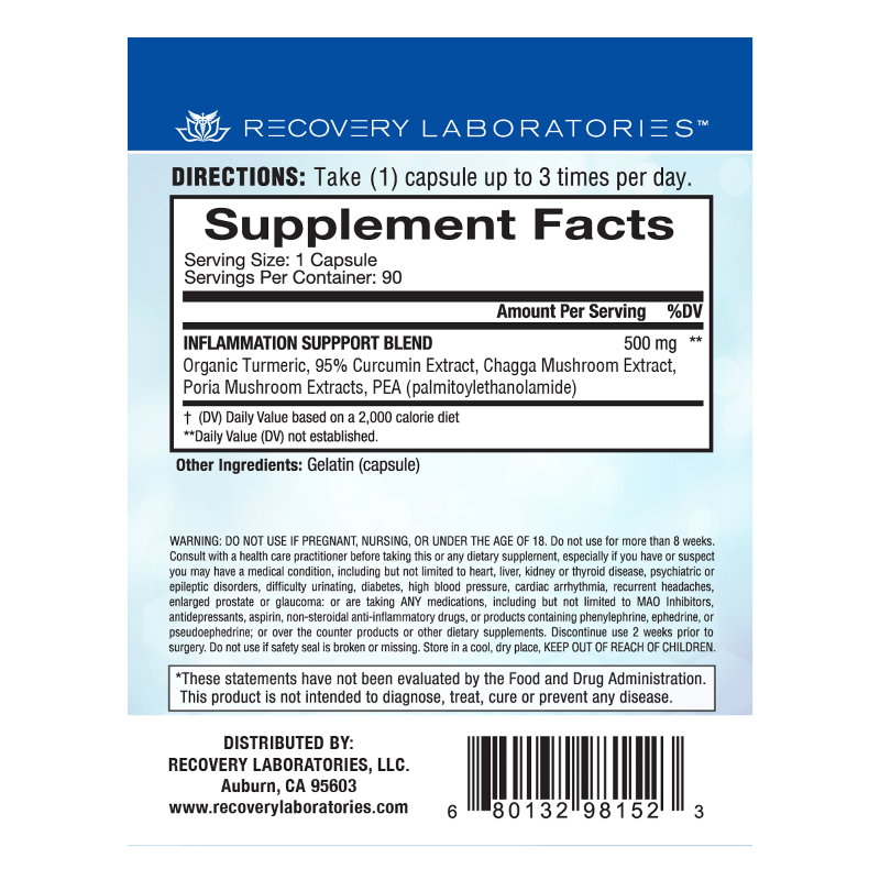 Inflammation Support Supplement Facts