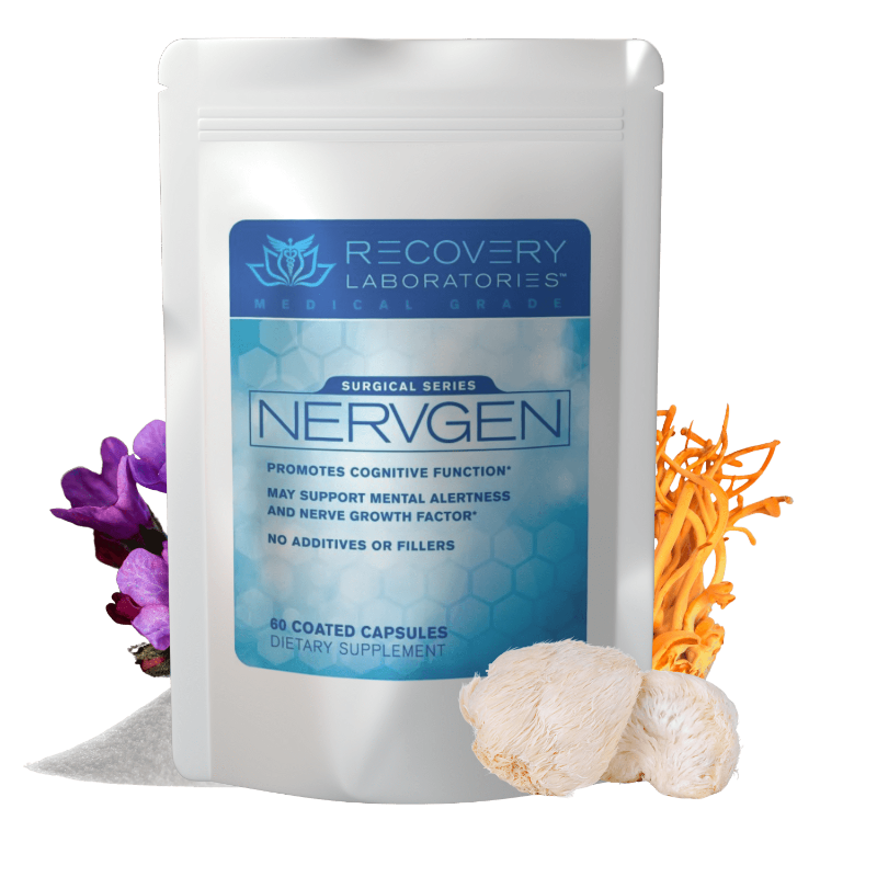 Nervgen Supplement with ingredients displayed
